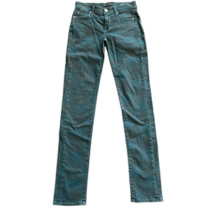 Sz25 Fidelity Stevie Mid Rise Skinny Denim in colour E4096 Parisian Lace VGUC